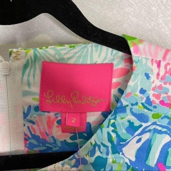 LILLY Pulitzer Railee Fished My Wish Shift Dress 2 - Picture 4 of 7